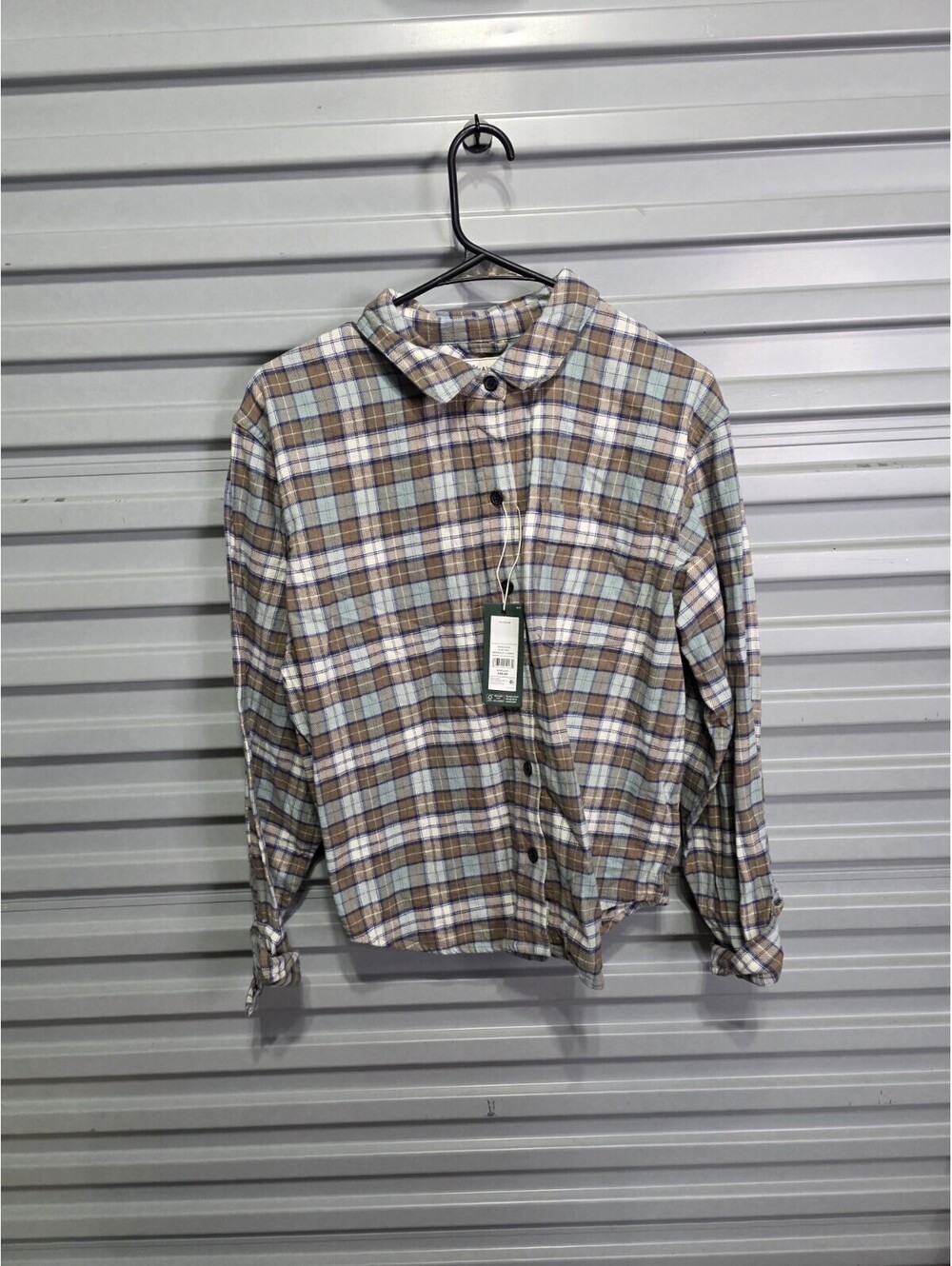 Alpine Design Women’s XL Pre-Washed Plaid Flannel Button-Up Shirt ADW24300